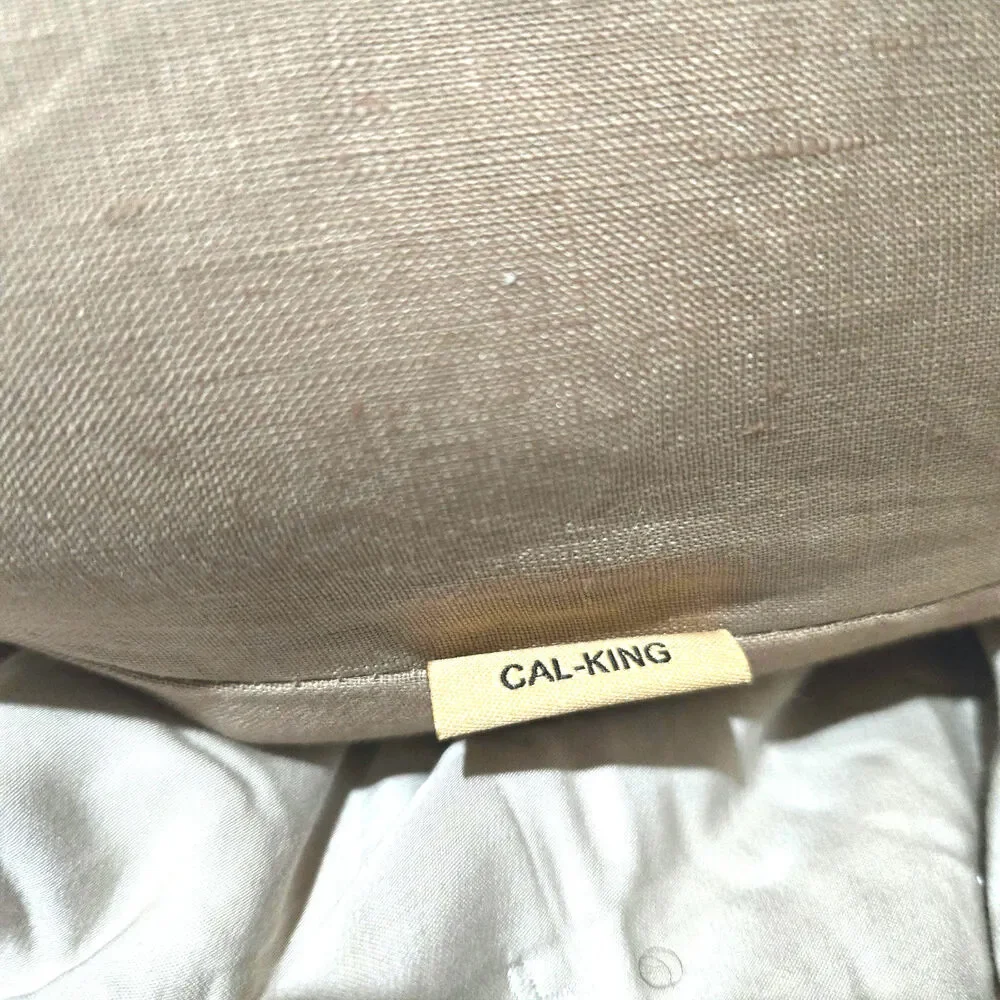New Quince 100% European Flax Linen 4pc Sheet Set California King Latte $214MSRP